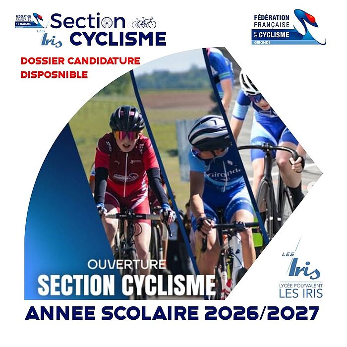 Section "Cyclisme" : Dossier de candidature disponible