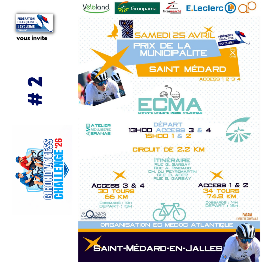 Saint Médard pour la #2 du Girond'Access Challenge