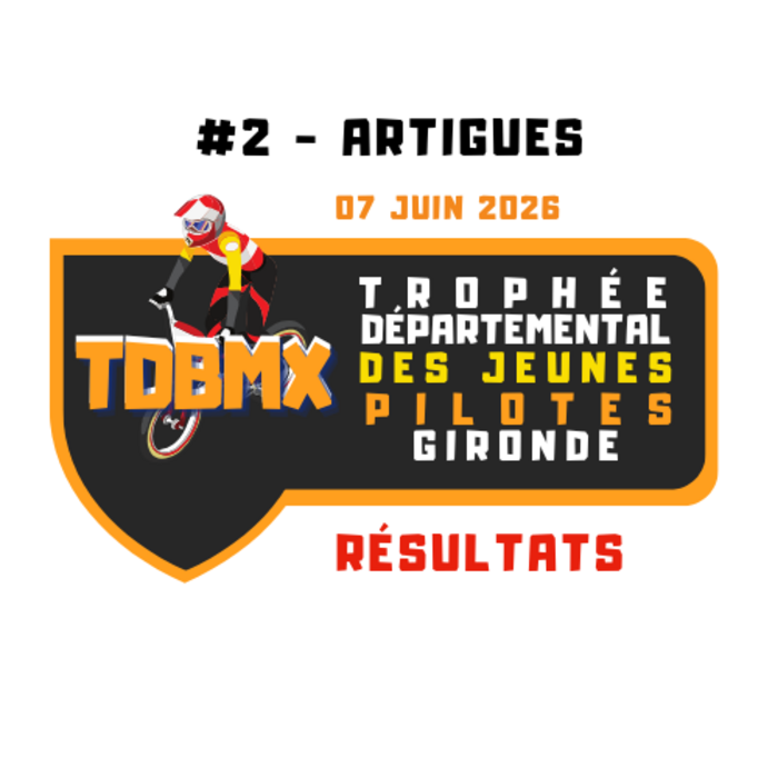 TDJBMX26 à Artigues : Résultats et Classements Provisoires